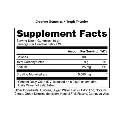 Bucked Up Creatine Gummies