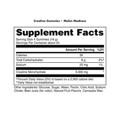 Bucked Up Creatine Gummies